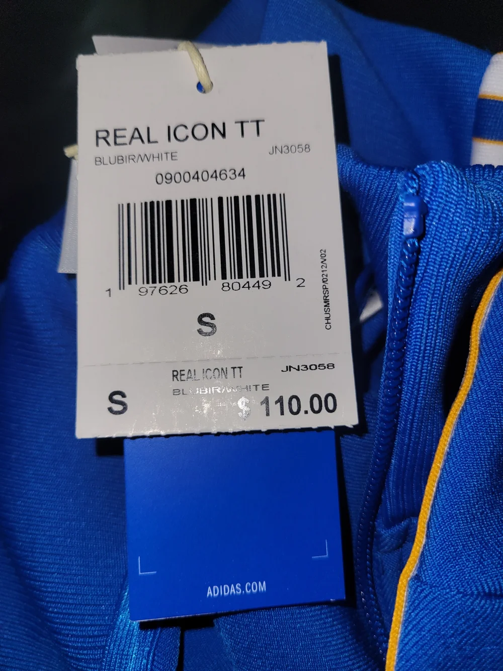 Real Madrid Terrace Icons Track Top - Blue Bird/White